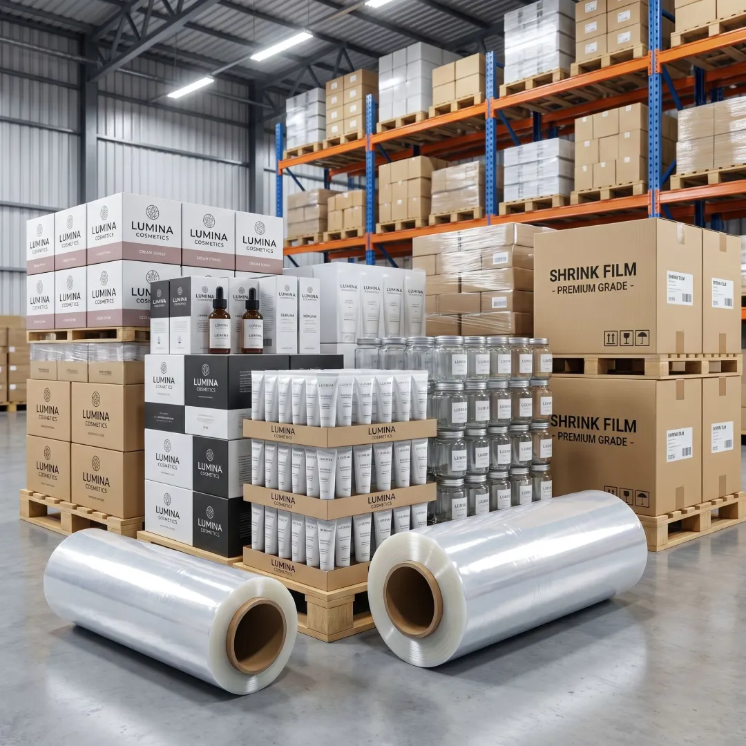 Bulk shrink film rolls for manufacturing