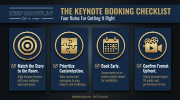 Four practical rules for booking an entrepreneurship motivational speaker checklist