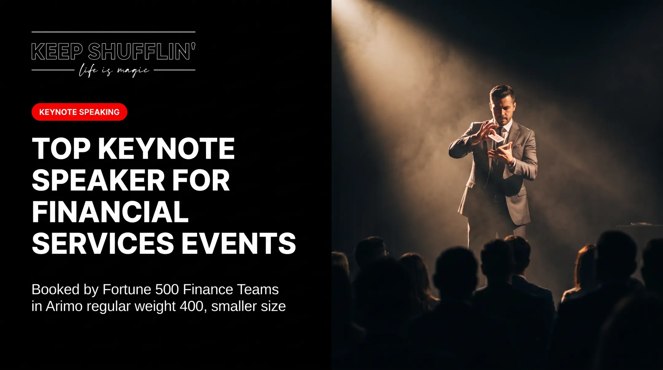 Top Keynote Speaker for Financial Services Events