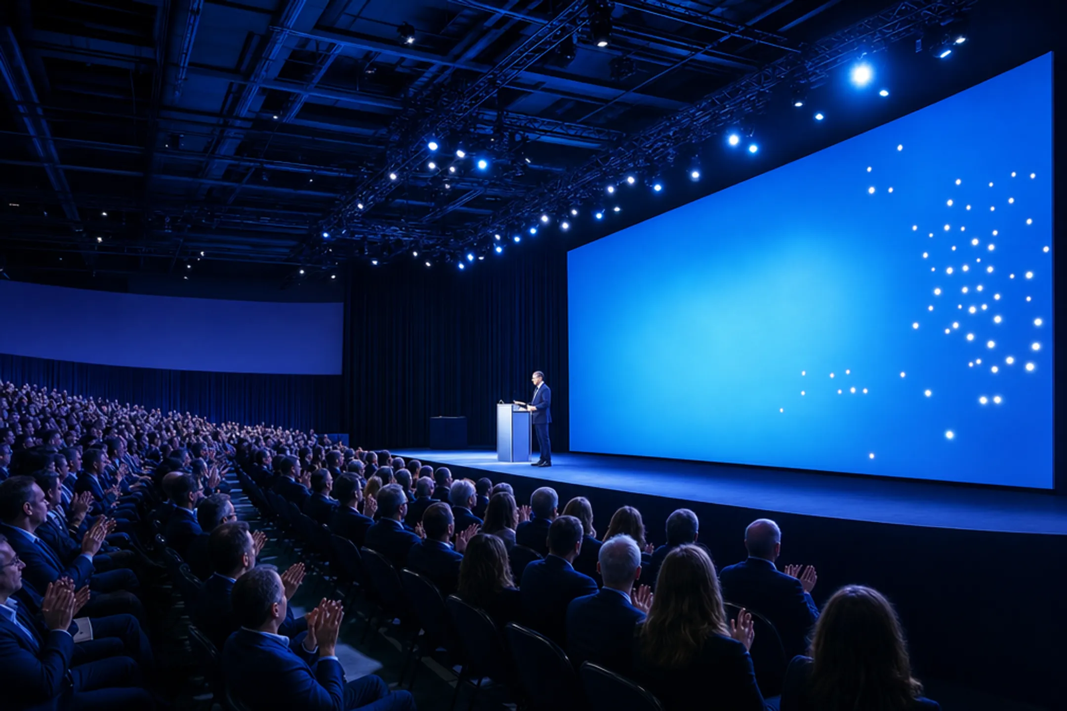 Corporate keynote speaker engaging Fortune 500 audience on stage