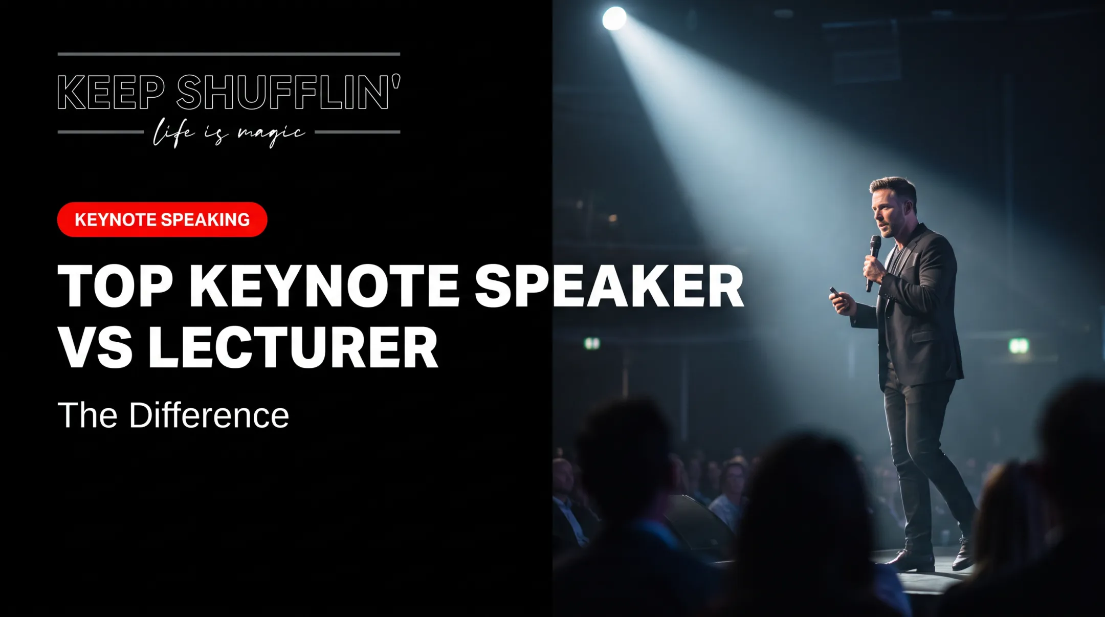Top Keynote Speaker vs Lecturer: The Difference