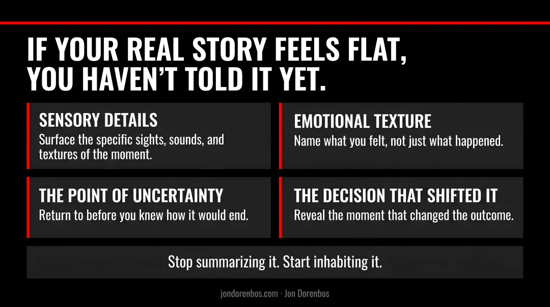 Four authenticity elements that make a real business story compelling and memorable