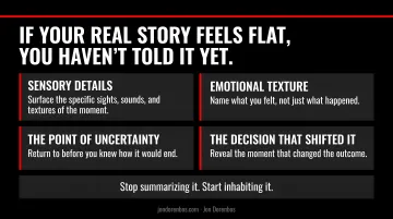 Four authenticity elements that make a real business story compelling and memorable
