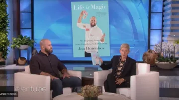 Jon Dorenbos performing card magic during a corporate keynote presentation