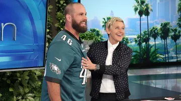 Jon Dorenbos performing magic trick during high-energy keynote presentation