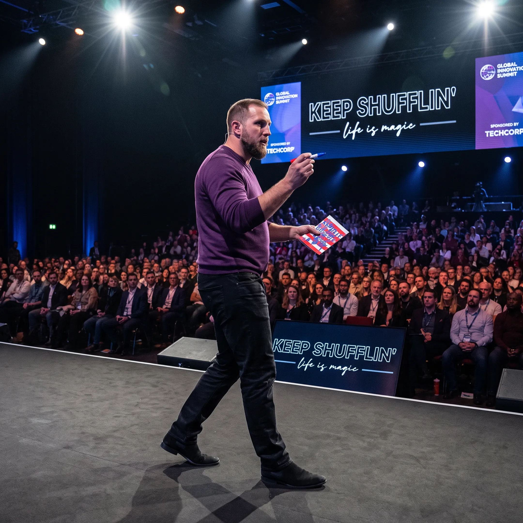 Jon Dorenbos delivering an engaging corporate keynote