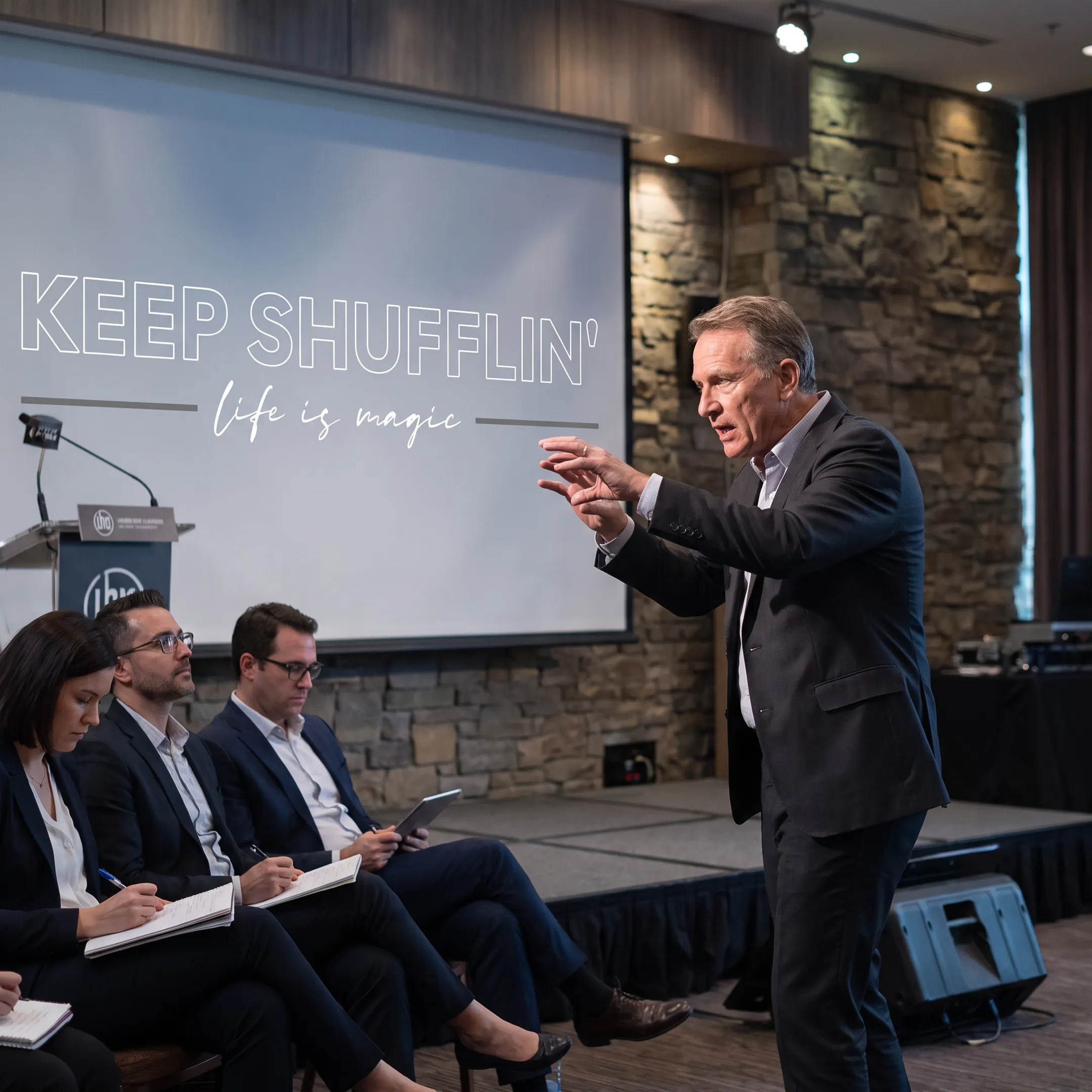 Corporate leader keynote presentation