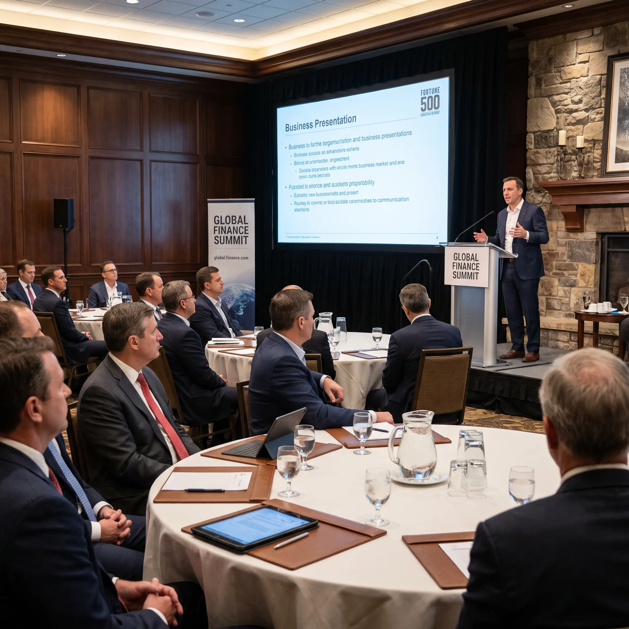 Finance leaders engaged during a keynote