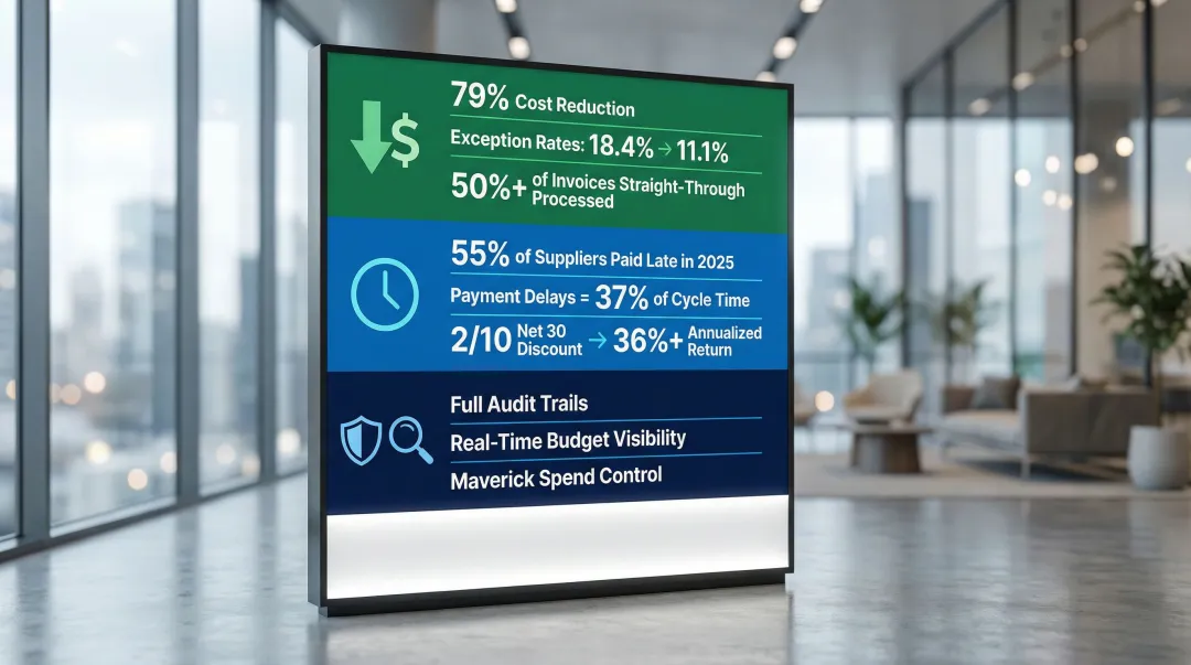 Three key benefits of P2P automation cost reduction speed compliance and visibility
