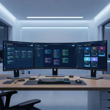 Step-by-step warehouse management system implementation process shown on a software configuration screen