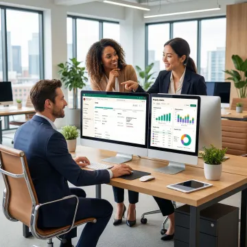 Retail supply chain software showing inventory and order management workflows