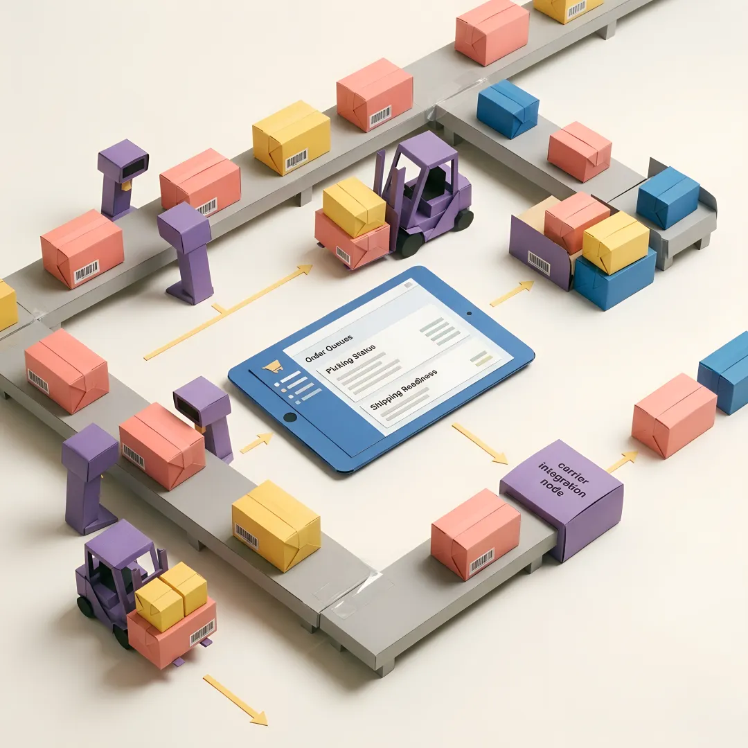 3PL fulfilment software dashboard showing order tracking and warehouse operations for UK eCommerce