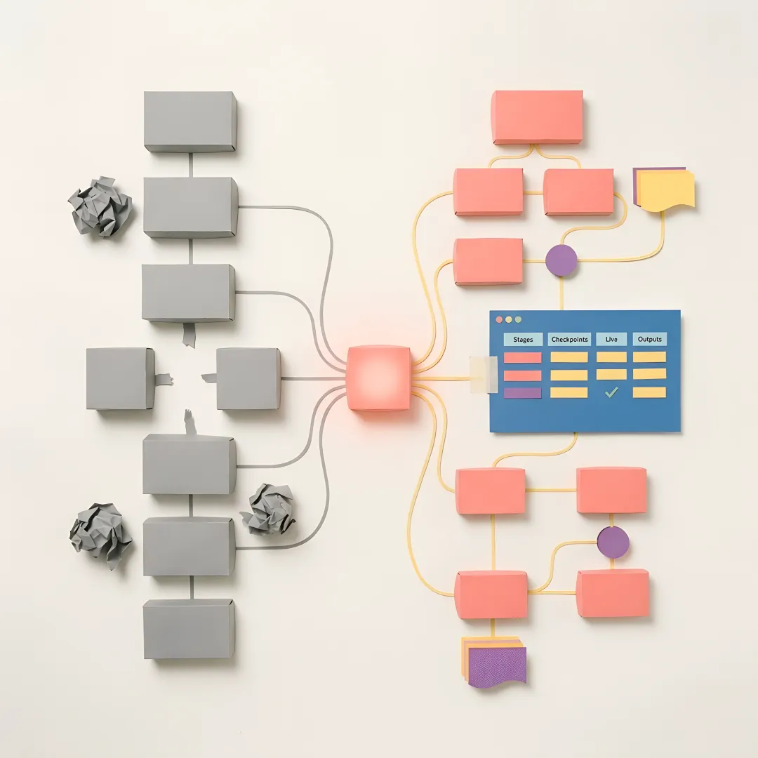 DevOps engineers following a structured internal developer platform implementation process