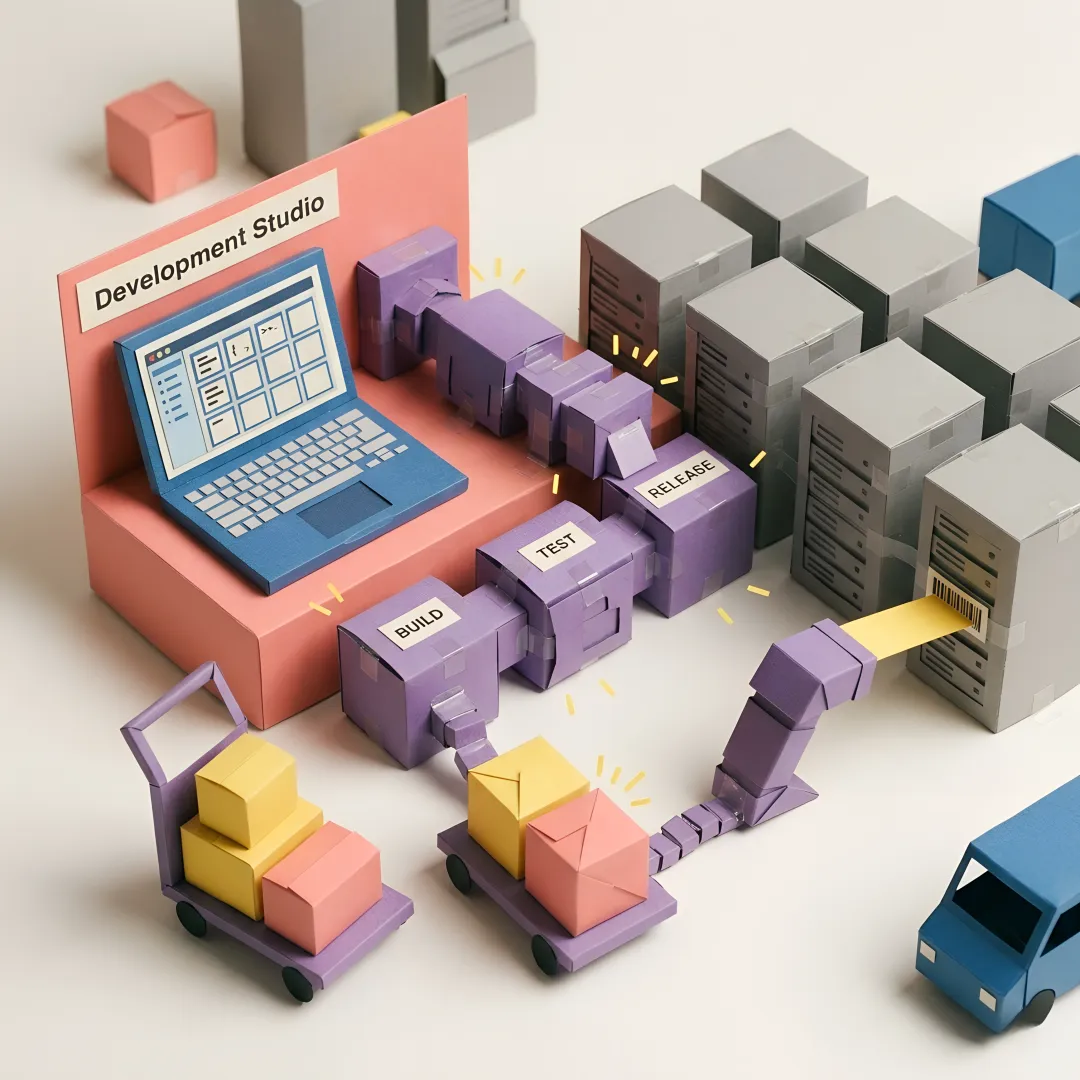 Full stack developers collaborating on a custom software project in a modern London office
