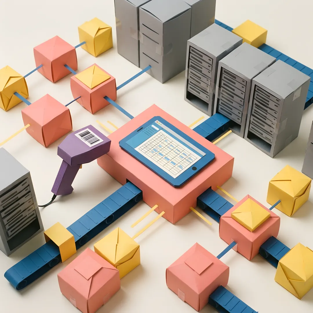 Developer working on a full stack application using a code-first platform with multiple API endpoints visible