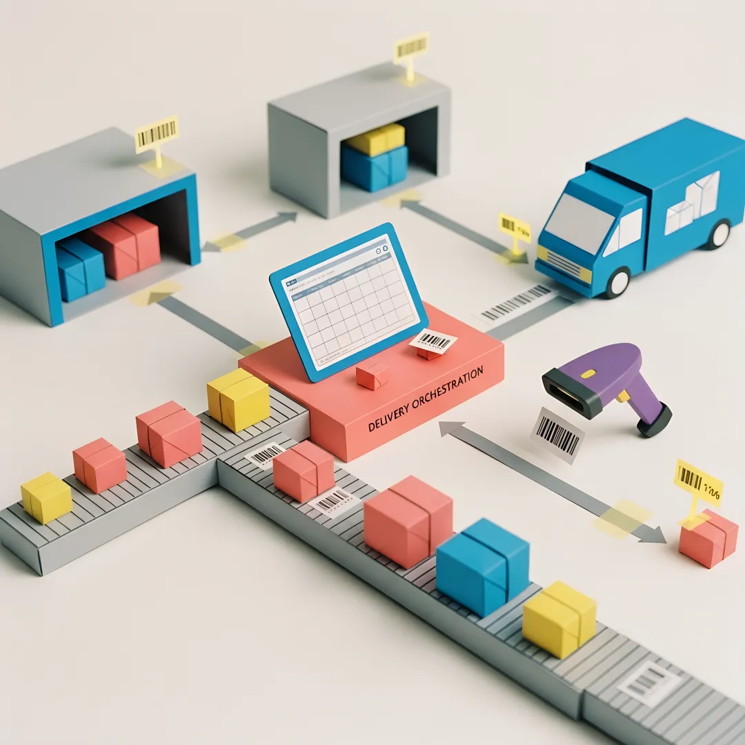 Custom delivery management software dashboard for eCommerce order tracking and fulfilment