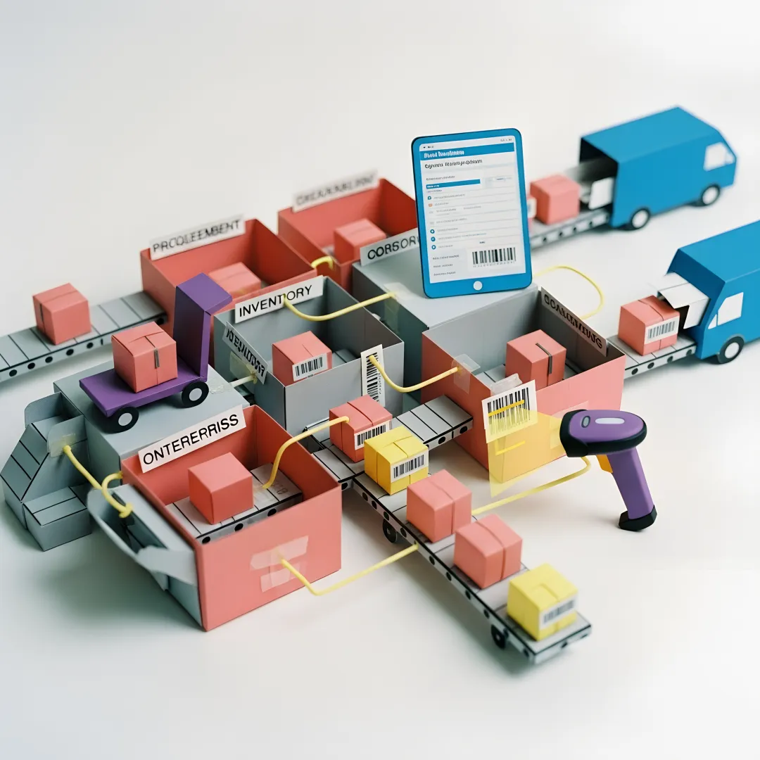 Development team collaborating on custom enterprise software architecture and workflow diagrams