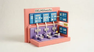 Real-time manufacturing shop floor dashboard displaying machine utilisation and production metrics