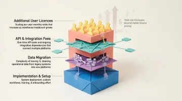 Fulfillment software hidden costs total cost of ownership breakdown comparison table