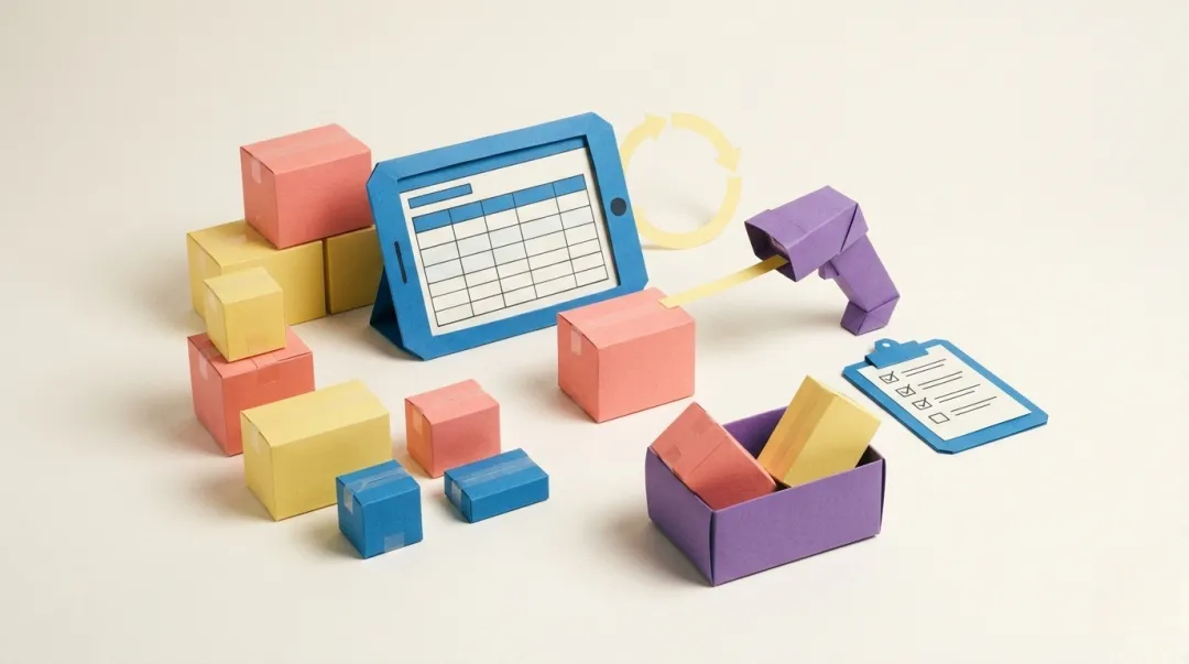 Real-time inventory tracking impact comparison showing stockout and overstock rate reductions