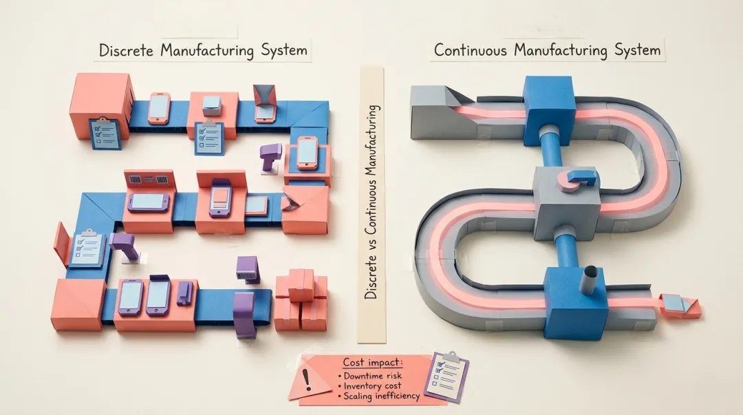 Understanding Production Workflows: Discrete vs Continuous Manufacturing