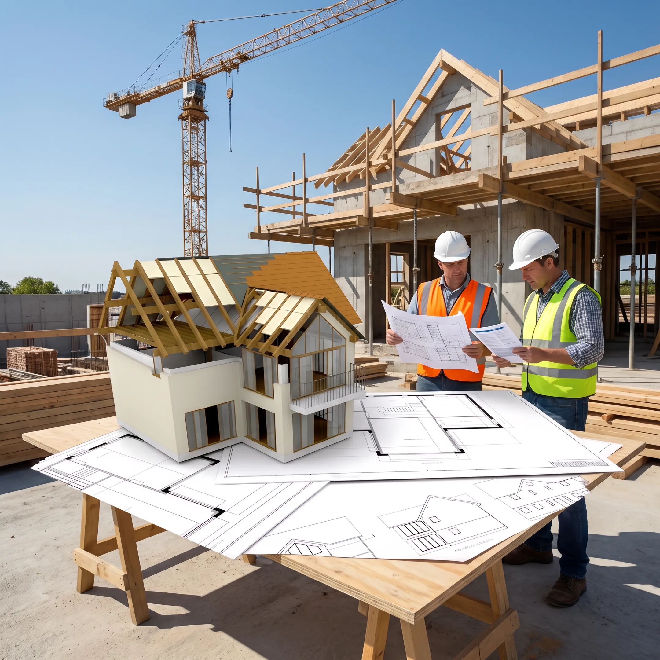 Commercial construction project with financing documents and development plans