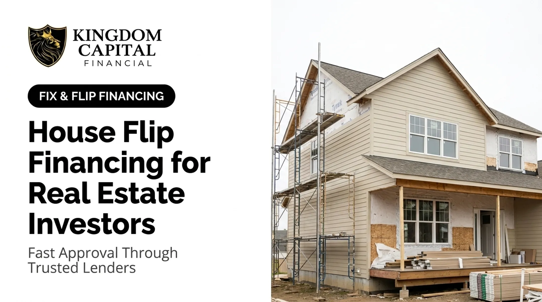 House Flip Financing for Real Estate Investors