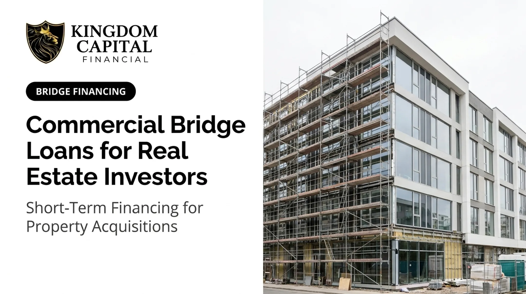 Commercial Bridge Loans for Real Estate Investors