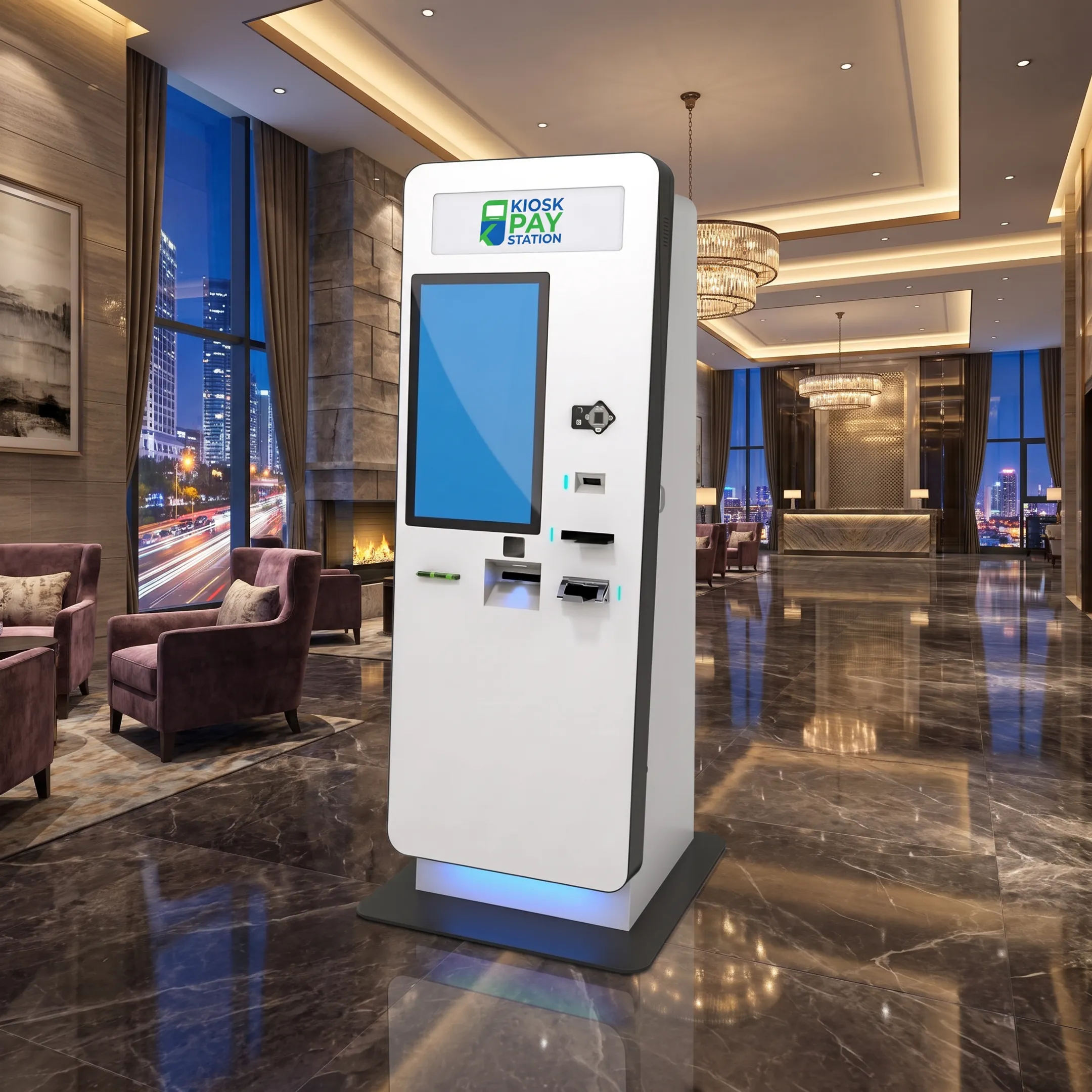 Constituent using a government payment kiosk