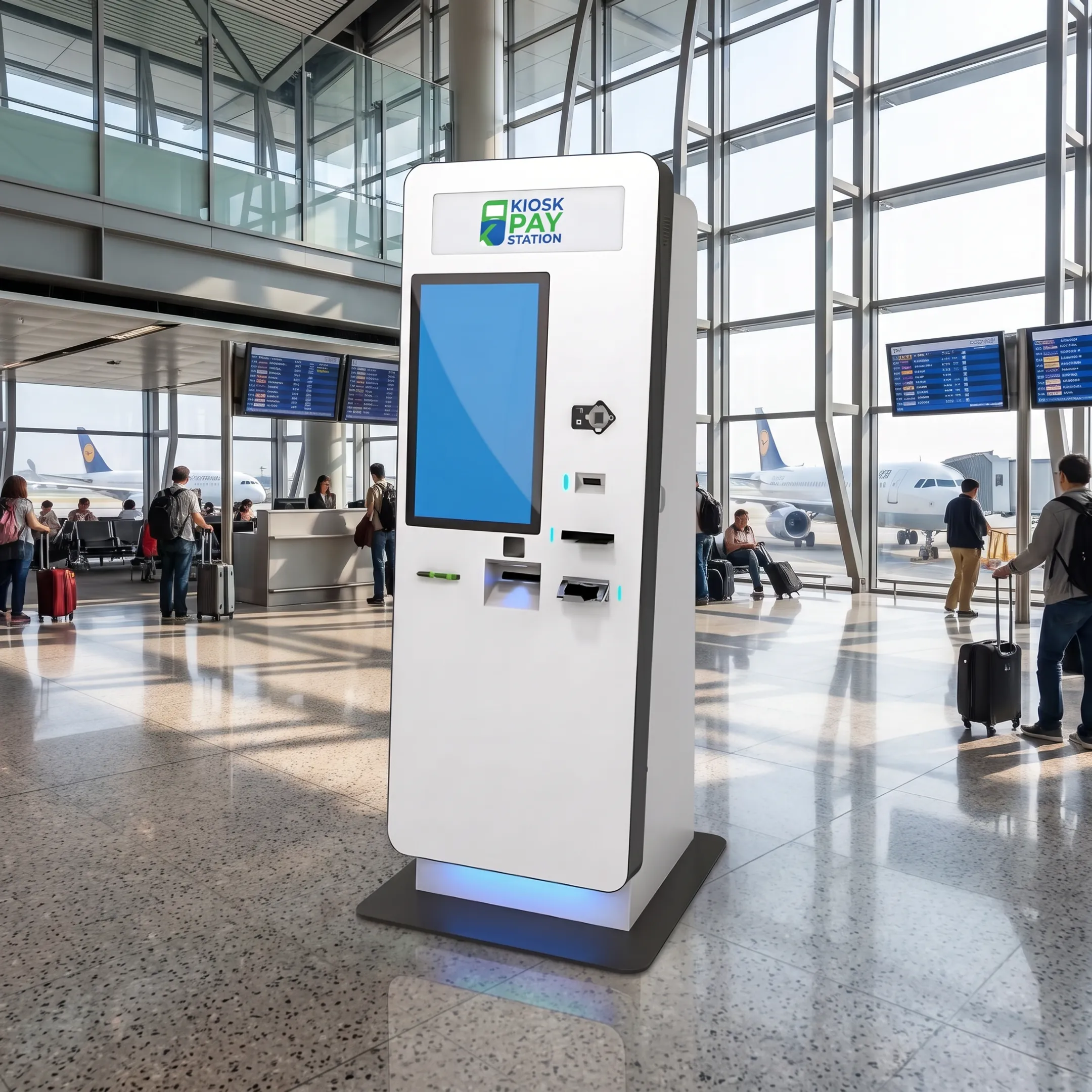 Accessible self-service government payment kiosk