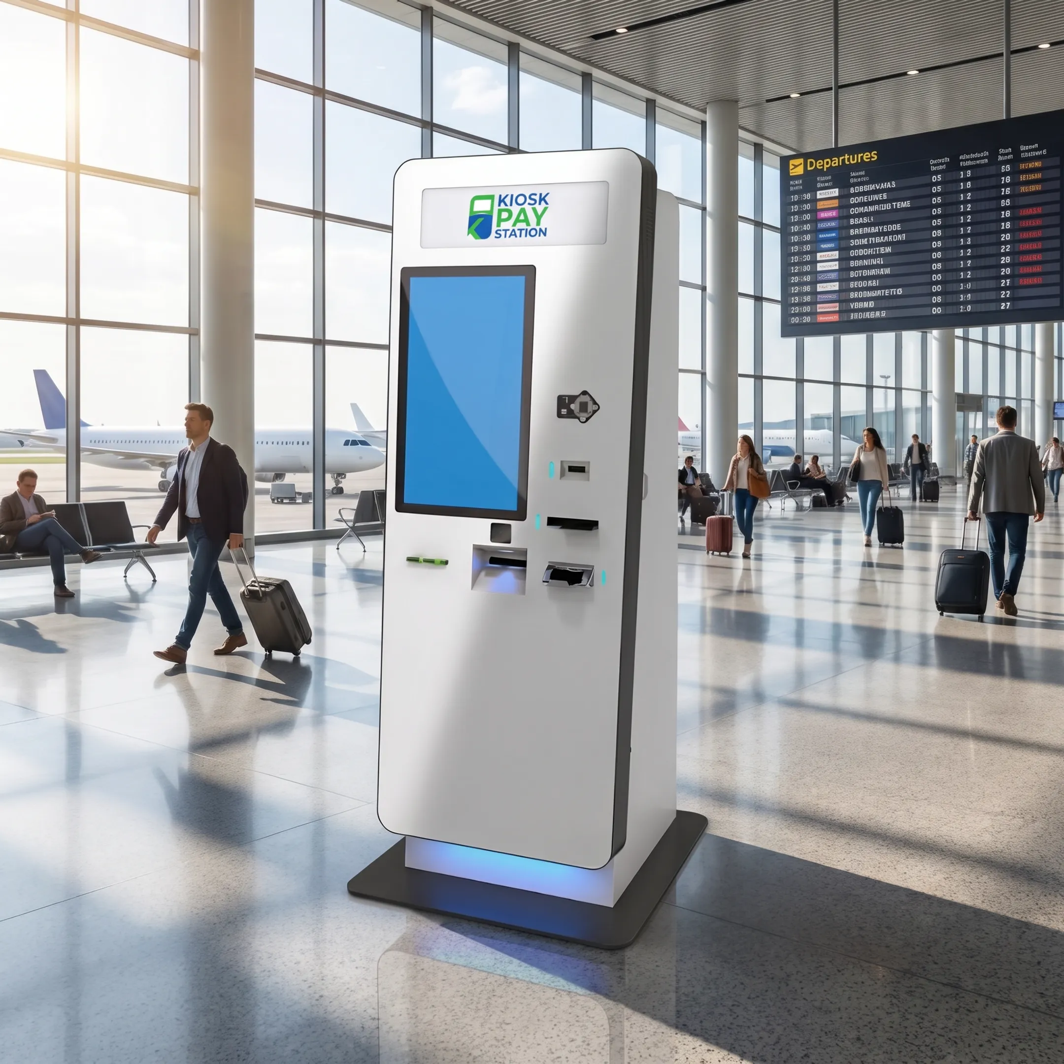Integrated payment kiosk supporting custom reporting