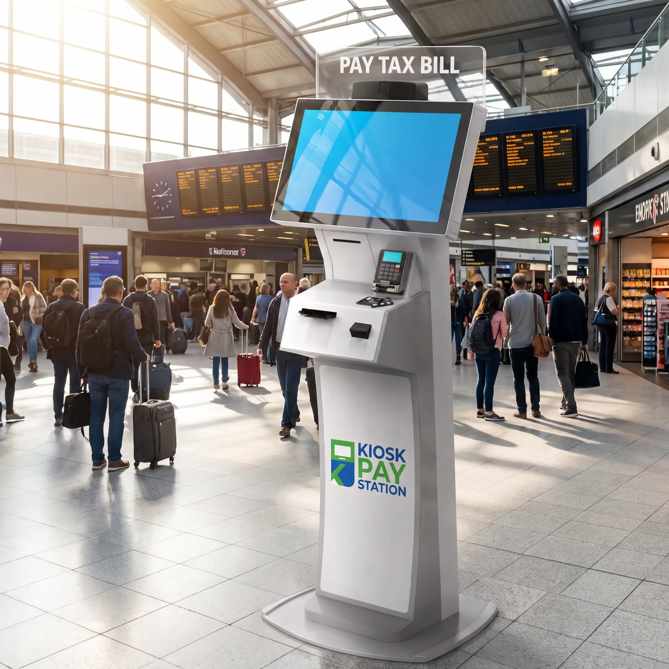 Accessible payment kiosk with card reader