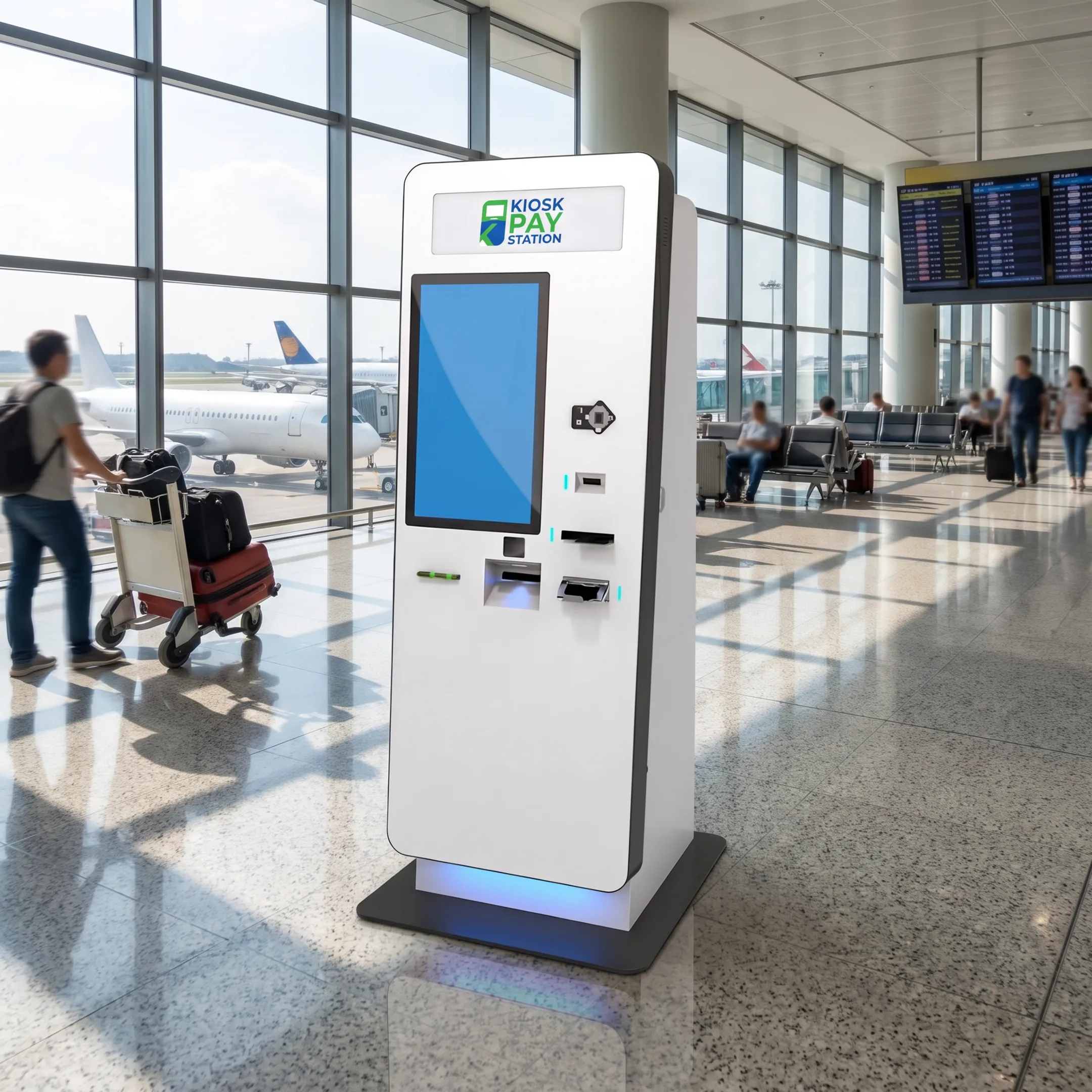 Detailed transaction audit report screen on a bill payment kiosk terminal