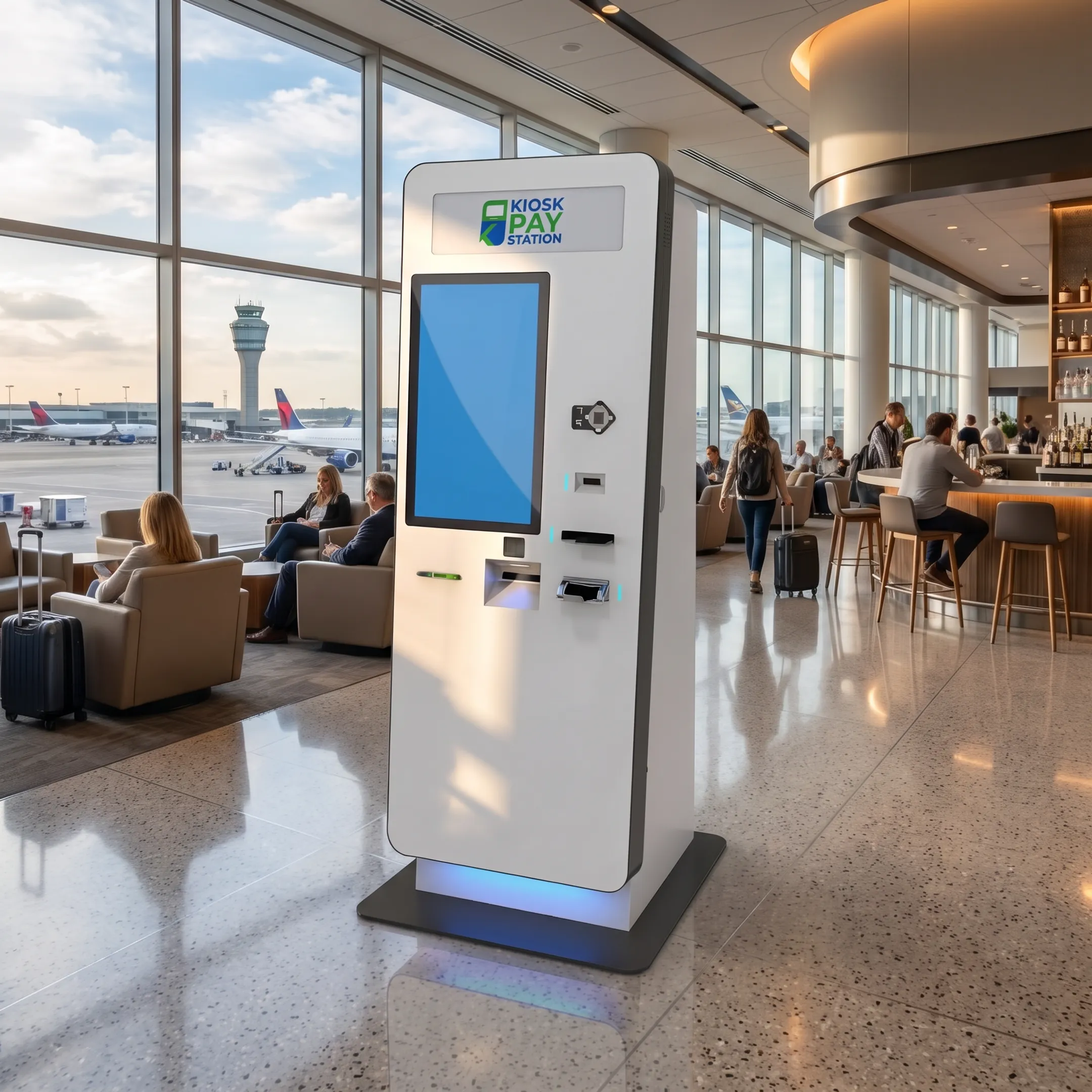 Touch screen kiosk payment interface