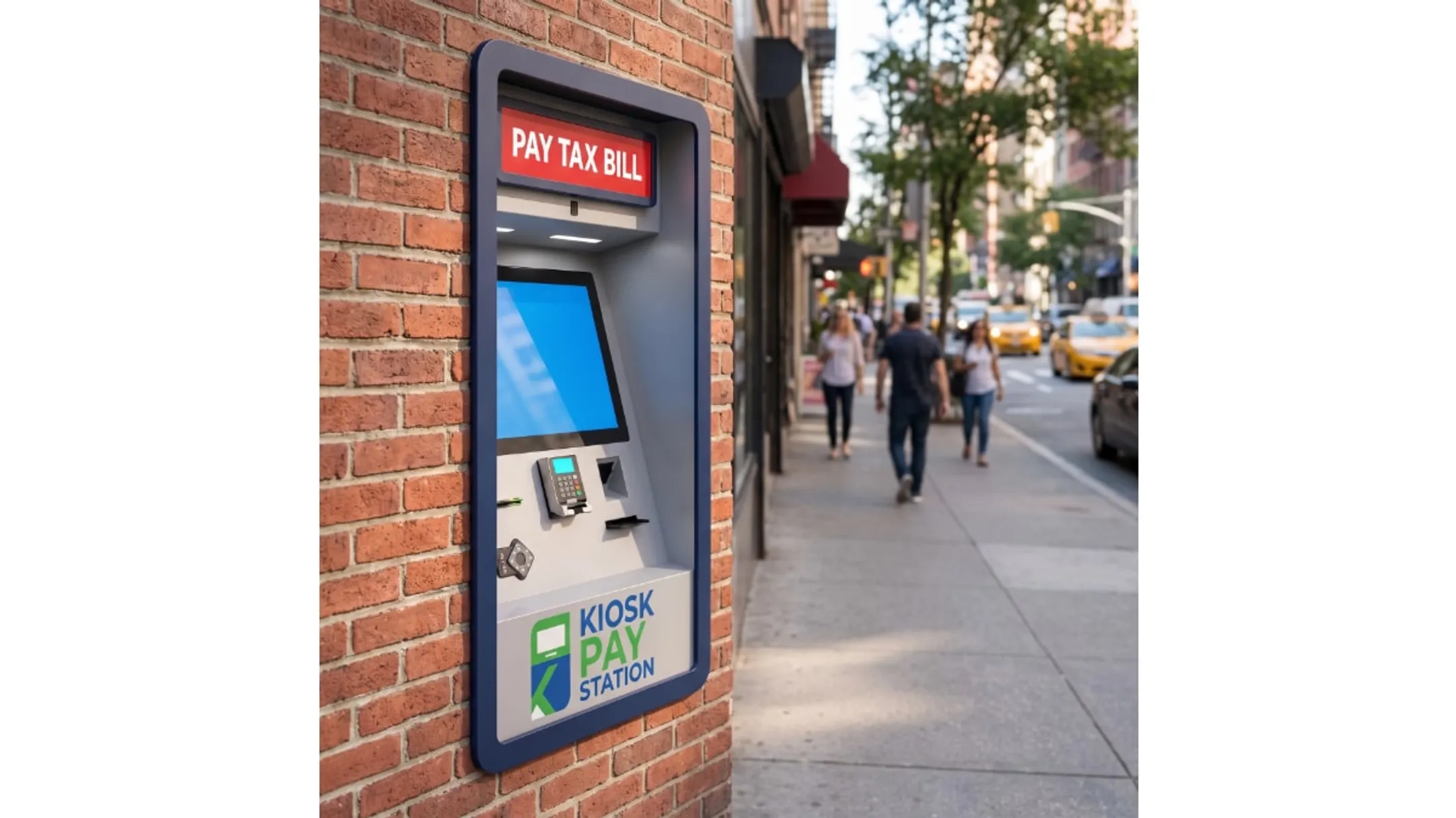 Kiosk Pay Station self-service terminal deployed in government lobby setting