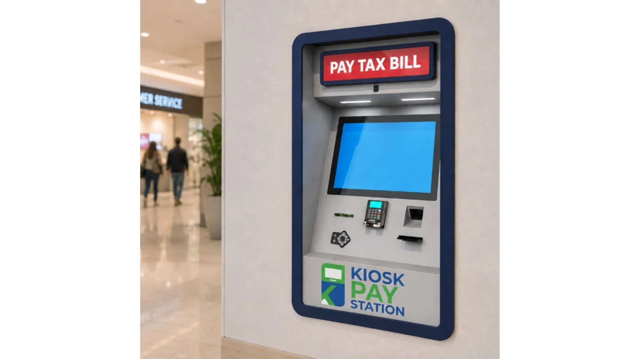 Government payment kiosk supporting secure multi-method bill payment
