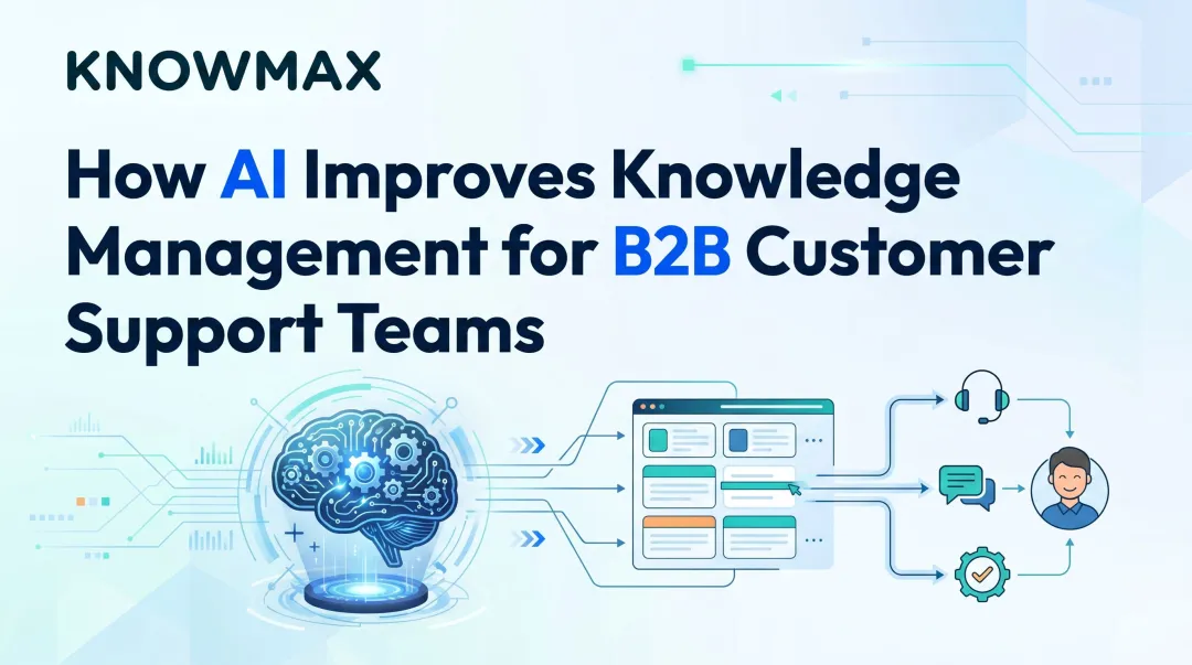 How AI Improves Knowledge Management for B2B Customer Support Teams