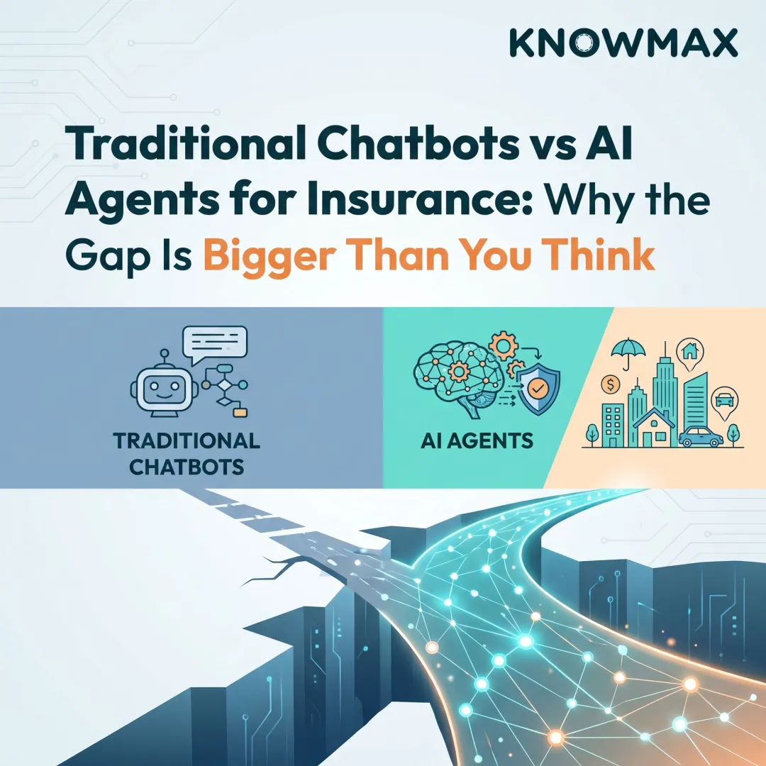 Traditional Chatbots vs AI Agents for Insurance: Why the Gap Is Bigger Than You Think