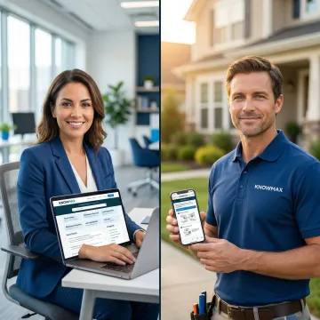 Centralized property management knowledge base interface showing documents and search