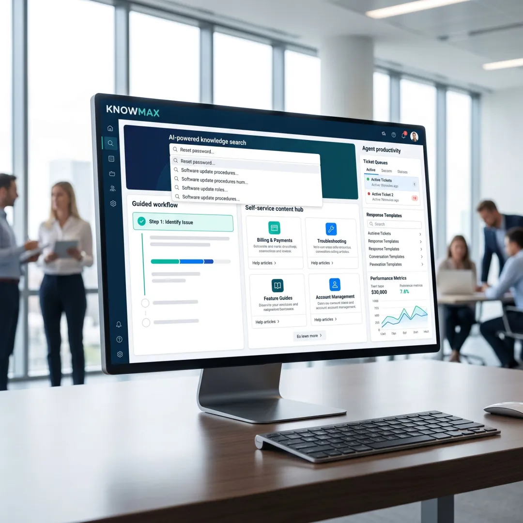AI-powered customer support platform interface