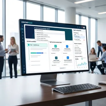 AI-powered customer support platform interface