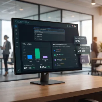 Customer support software dashboard for enterprise teams