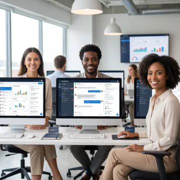Digital customer service platform dashboard