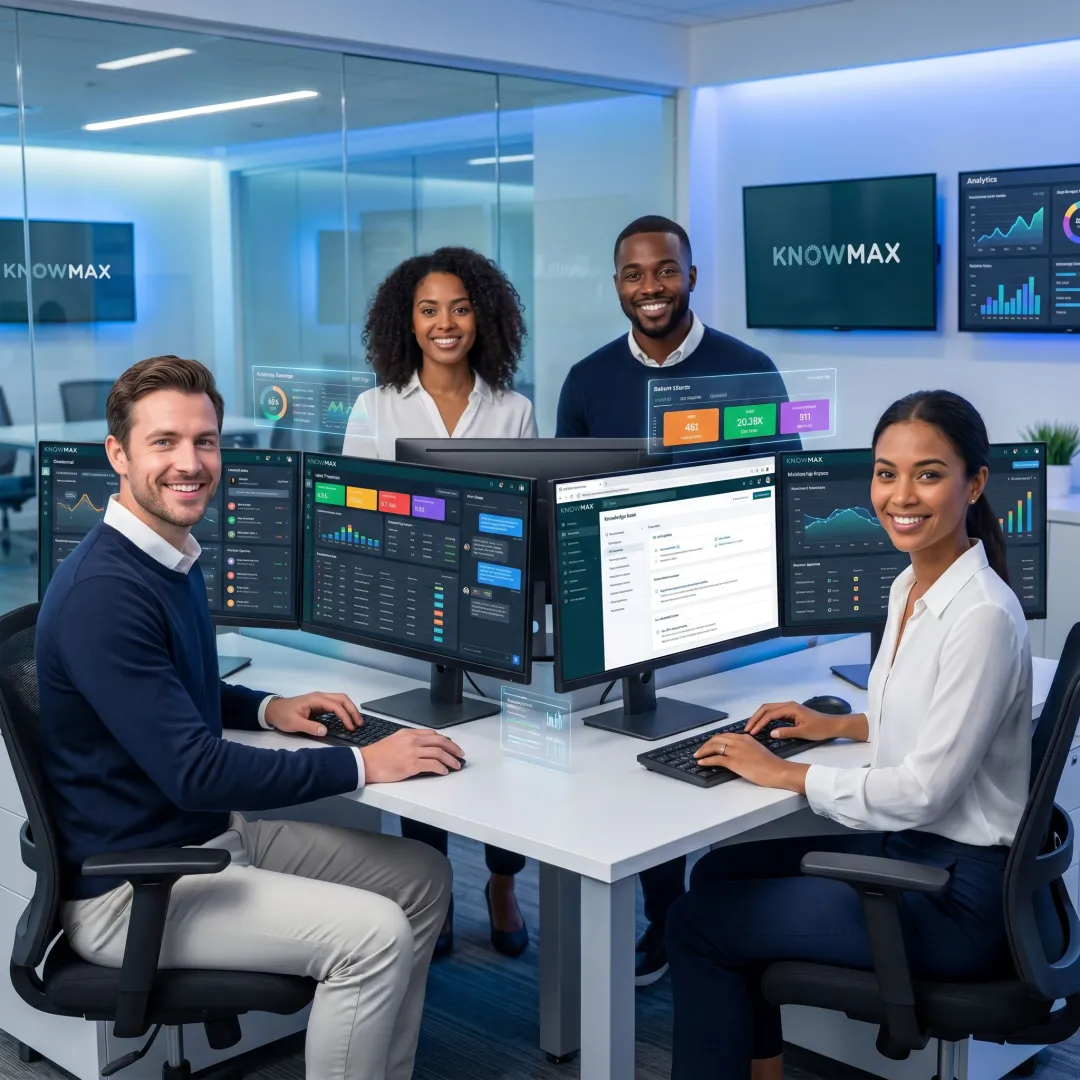 Ecommerce support team using customer service software