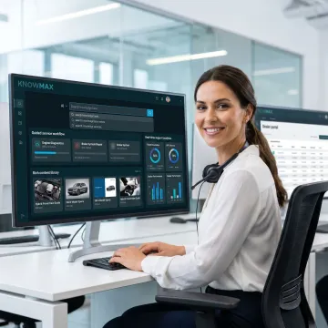 Automotive knowledge management dashboard