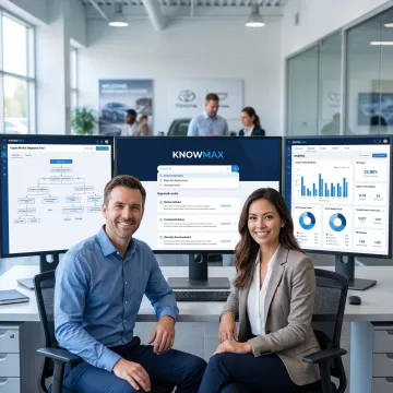 Automotive knowledge management platform dashboard