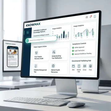 Healthcare knowledge management interface