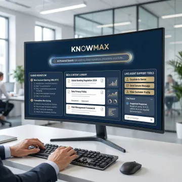 Banking knowledge management dashboard