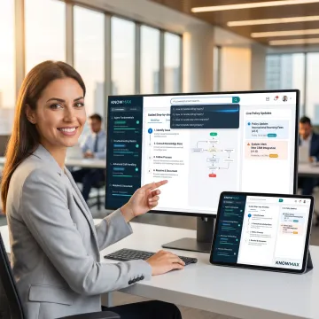 Telecom training platform with guided knowledge tools