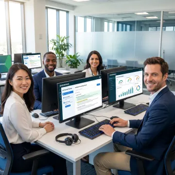AI customer support training platform dashboard
